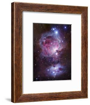 M42, the Orion Nebula (Top), and NGC 1977, a Reflection Nebula (Bottom)-Stocktrek Images-Framed Photographic Print