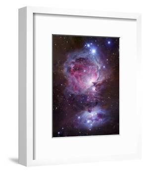 M42, the Orion Nebula (Top), and NGC 1977, a Reflection Nebula (Bottom)-Stocktrek Images-Framed Photographic Print