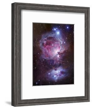M42, the Orion Nebula (Top), and NGC 1977, a Reflection Nebula (Bottom)-Stocktrek Images-Framed Photographic Print