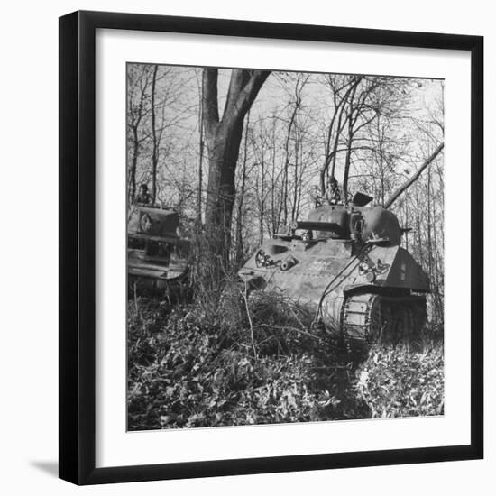 M4A2 Tanks Tested at Alberdeen Proving Ground-Bernard Hoffman-Framed Photographic Print