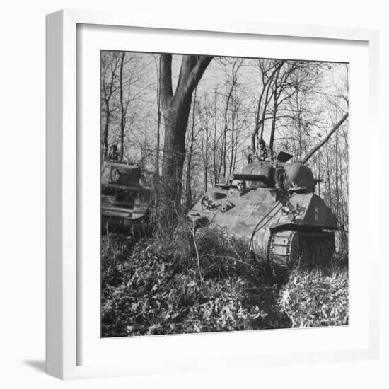 M4A2 Tanks Tested at Alberdeen Proving Ground-Bernard Hoffman-Framed Photographic Print