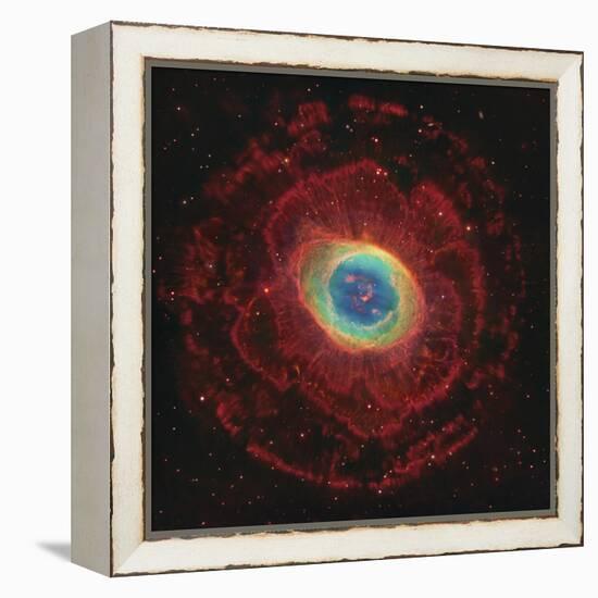 M57, the Ring Nebula-null-Framed Premier Image Canvas