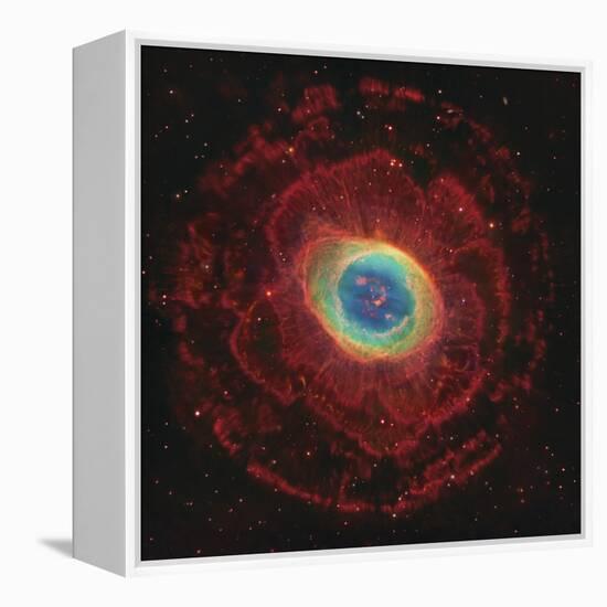 M57, the Ring Nebula-null-Framed Premier Image Canvas