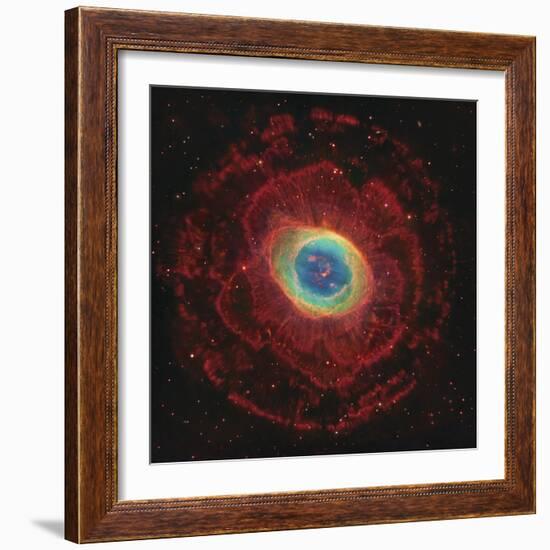 M57, the Ring Nebula-null-Framed Photographic Print