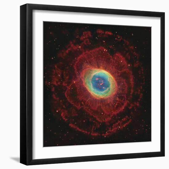 M57, the Ring Nebula-null-Framed Photographic Print