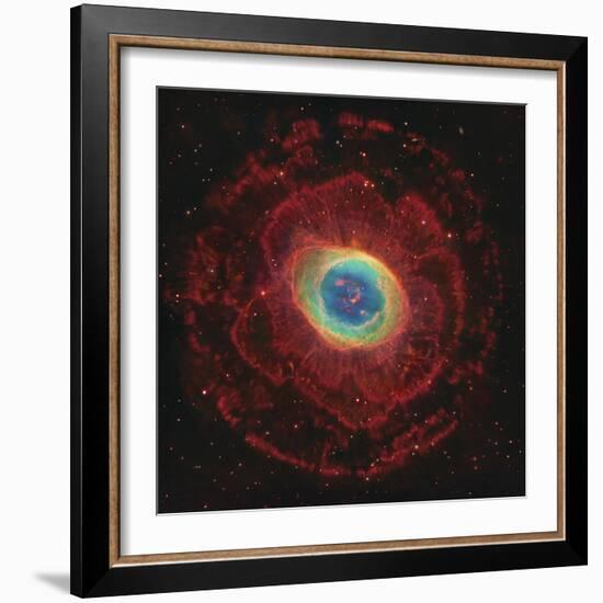 M57, the Ring Nebula-null-Framed Photographic Print