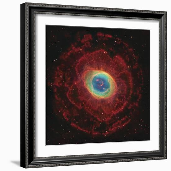 M57, the Ring Nebula-null-Framed Photographic Print