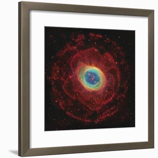 M57, the Ring Nebula-null-Framed Photographic Print