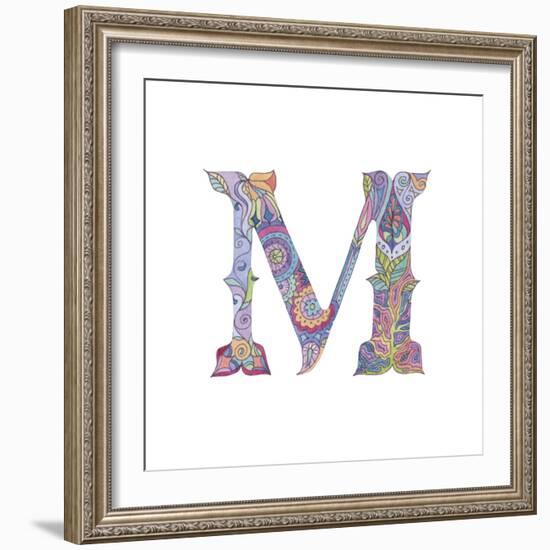 M-Green Girl-Framed Giclee Print