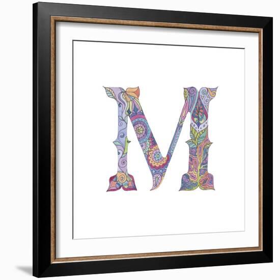 M-Green Girl-Framed Giclee Print