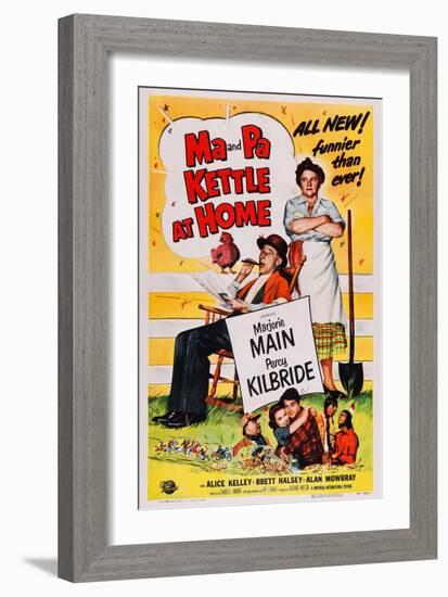 Ma and Pa Kettle at Home-null-Framed Art Print