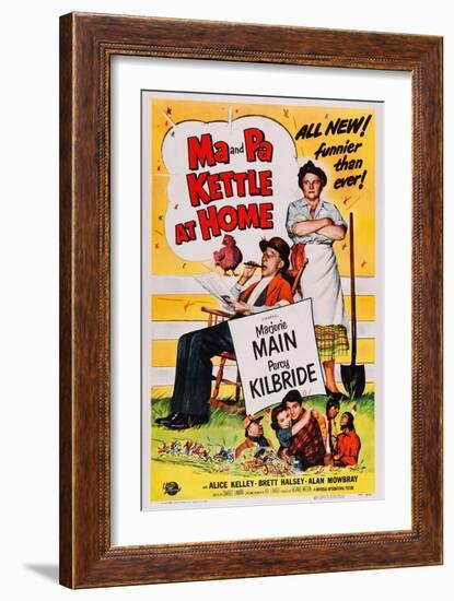 Ma and Pa Kettle at Home-null-Framed Art Print