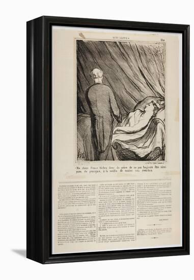 Ma Chère France-Honore Daumier-Framed Premier Image Canvas