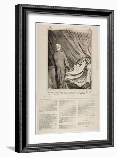 Ma Chère France-Honore Daumier-Framed Giclee Print