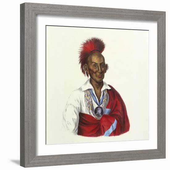 Ma-Ka-Tai-Me-She-Kiah (Black Hawk-A Saukie Brave)-Charles Bird King-Framed Giclee Print