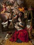 Rebecca Agreeing to Follow Eliezer, C.1562 (Oil on Panel)-Maarten de Vos-Framed Giclee Print