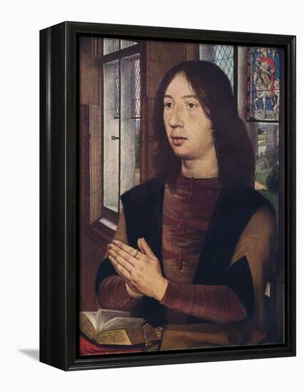 'Maarten van Nieuwenhove, from The Diptych of Maerten van Nieuwenhove', 1487-Hans Memling-Framed Premier Image Canvas