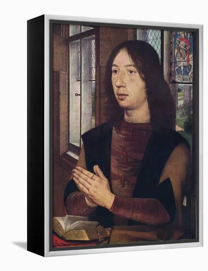 'Maarten van Nieuwenhove, from The Diptych of Maerten van Nieuwenhove', 1487-Hans Memling-Framed Premier Image Canvas