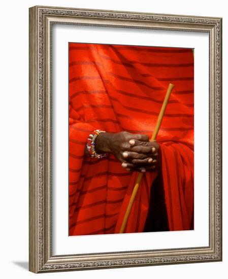 Maasai Teacher, Esetiti Nursery School, Amboseli National Park, Kenya-Alison Jones-Framed Photographic Print