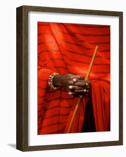 Maasai Teacher, Esetiti Nursery School, Amboseli National Park, Kenya-Alison Jones-Framed Photographic Print