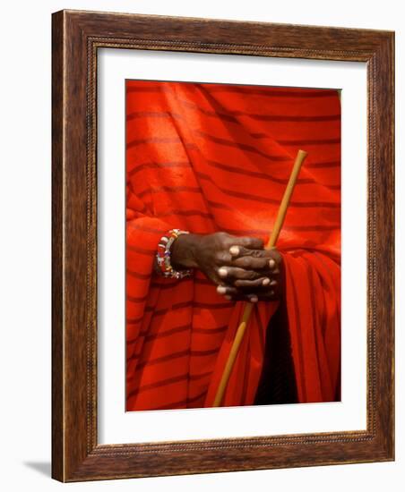 Maasai Teacher, Esetiti Nursery School, Amboseli National Park, Kenya-Alison Jones-Framed Photographic Print