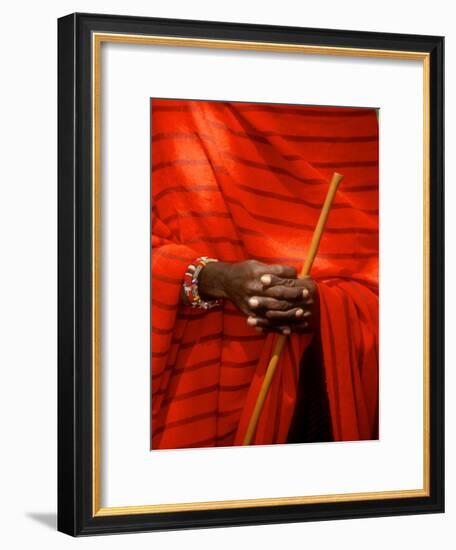 Maasai Teacher, Esetiti Nursery School, Amboseli National Park, Kenya-Alison Jones-Framed Photographic Print