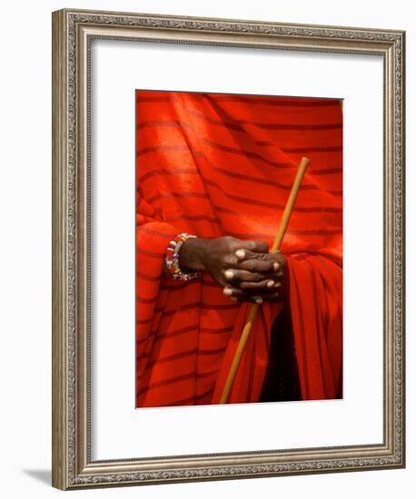 Maasai Teacher, Esetiti Nursery School, Amboseli National Park, Kenya-Alison Jones-Framed Photographic Print