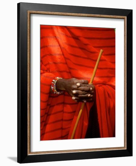 Maasai Teacher, Esetiti Nursery School, Amboseli National Park, Kenya-Alison Jones-Framed Photographic Print