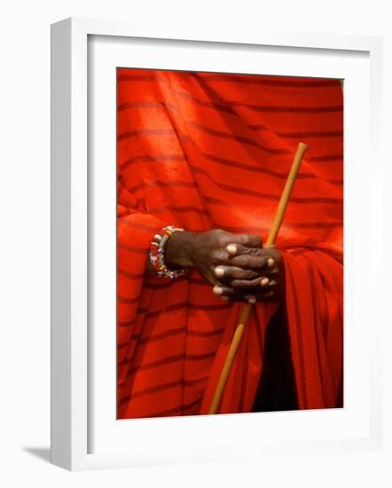 Maasai Teacher, Esetiti Nursery School, Amboseli National Park, Kenya-Alison Jones-Framed Photographic Print