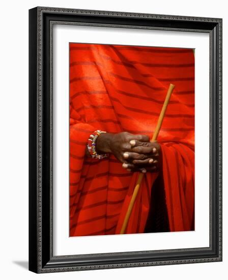 Maasai Teacher, Esetiti Nursery School, Amboseli National Park, Kenya-Alison Jones-Framed Photographic Print