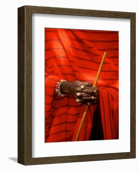 Maasai Teacher, Esetiti Nursery School, Amboseli National Park, Kenya-Alison Jones-Framed Photographic Print