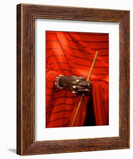 Maasai Teacher, Esetiti Nursery School, Amboseli National Park, Kenya-Alison Jones-Framed Photographic Print