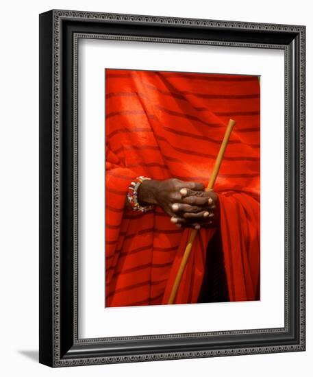 Maasai Teacher, Esetiti Nursery School, Amboseli National Park, Kenya-Alison Jones-Framed Photographic Print