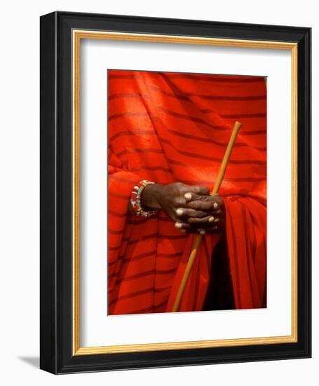 Maasai Teacher, Esetiti Nursery School, Amboseli National Park, Kenya-Alison Jones-Framed Photographic Print