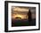 Maasai Tribesman Carrying a Stick on the Savannah at Sunset, Maasai Mara National Reserve, Kenya-Keren Su-Framed Photographic Print