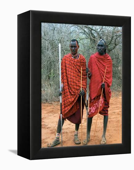 Maasai Warriors-null-Framed Premier Image Canvas