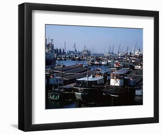 Maashaven Docks Rotterdam Holland-null-Framed Photographic Print