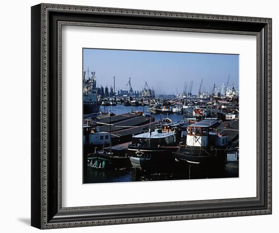 Maashaven Docks Rotterdam Holland-null-Framed Photographic Print