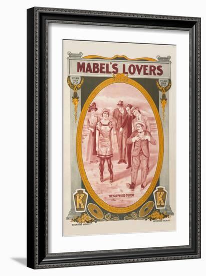 Mabel's Lovers-Keystone Film-Framed Art Print