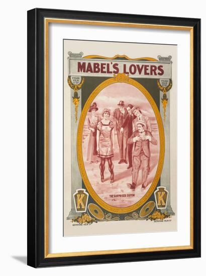 Mabel's Lovers-Keystone Film-Framed Art Print