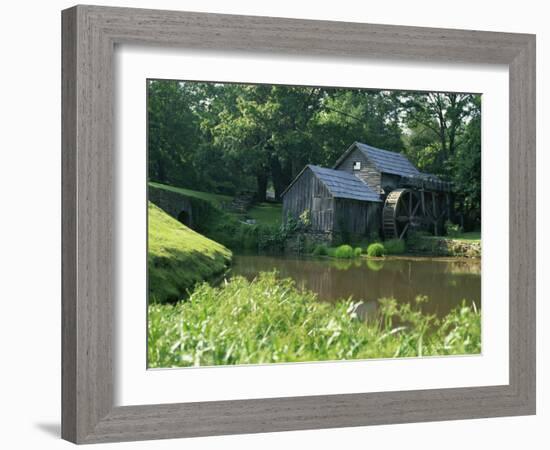 Mabry Mill, Restored and Working, Blue Ridge Parkway, South Appalachian Mountains, Virginia, USA-Robert Francis-Framed Photographic Print