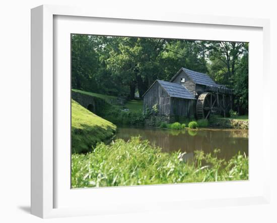 Mabry Mill, Restored and Working, Blue Ridge Parkway, South Appalachian Mountains, Virginia, USA-Robert Francis-Framed Photographic Print