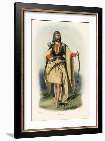 Mac Arthur , from the Clans of the Scottish Highlands, Pub.1845 (Colour Litho)-Robert Ronald McIan-Framed Giclee Print