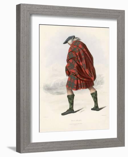 Mac Aulay ,From the Clans of the Scottish Highlands, Pub.1845 (Colour Litho)-Robert Ronald McIan-Framed Giclee Print