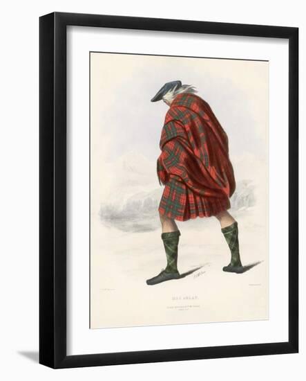 Mac Aulay ,From the Clans of the Scottish Highlands, Pub.1845 (Colour Litho)-Robert Ronald McIan-Framed Giclee Print