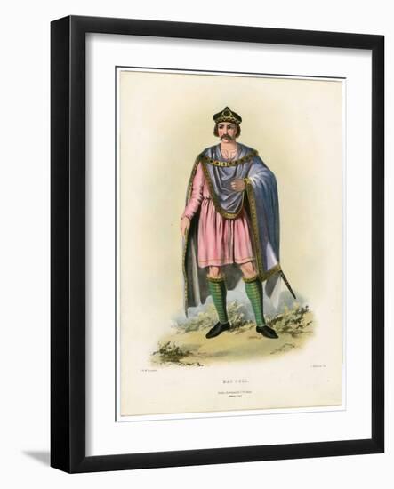 Mac Coll , from the Clans of the Scottish Highlands, Pub.1845 (Colour Litho)-Robert Ronald McIan-Framed Giclee Print