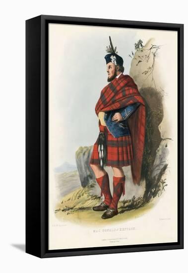 Mac Donald of Keppagh , from the Clans of the Scottish Highlands, Pub.1845 (Colour Litho)-Robert Ronald McIan-Framed Premier Image Canvas