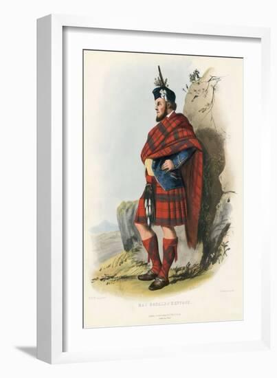 Mac Donald of Keppagh , from the Clans of the Scottish Highlands, Pub.1845 (Colour Litho)-Robert Ronald McIan-Framed Giclee Print