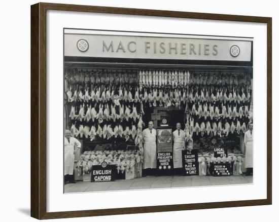 Mac Fisheries Poulterers-null-Framed Photographic Print