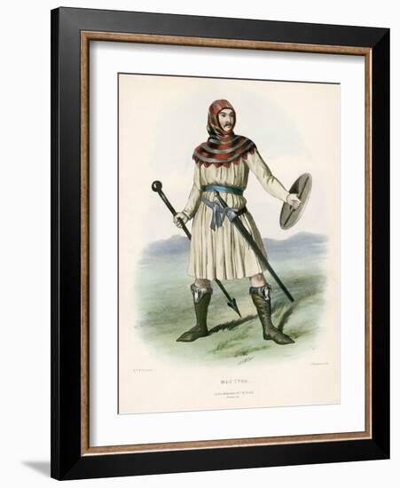 Mac Ivor , from the Clans of the Scottish Highlands, Pub.1845 (Colour Litho)-Robert Ronald McIan-Framed Giclee Print